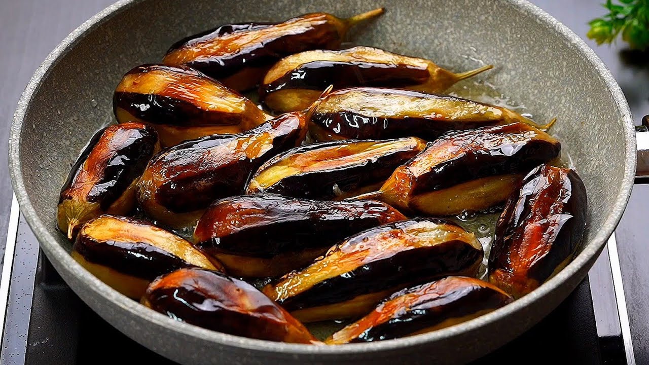 بدون لحوم 🍆 قلاية الباذنجان بطريقتين ألذ من بعض وبأقل كمية دهون🫰🏻