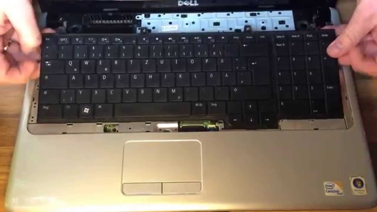 Dell Inspiron 1750 disassembly Keyboard disassemble Keyboard replace Keyboard Tastatur wechseln