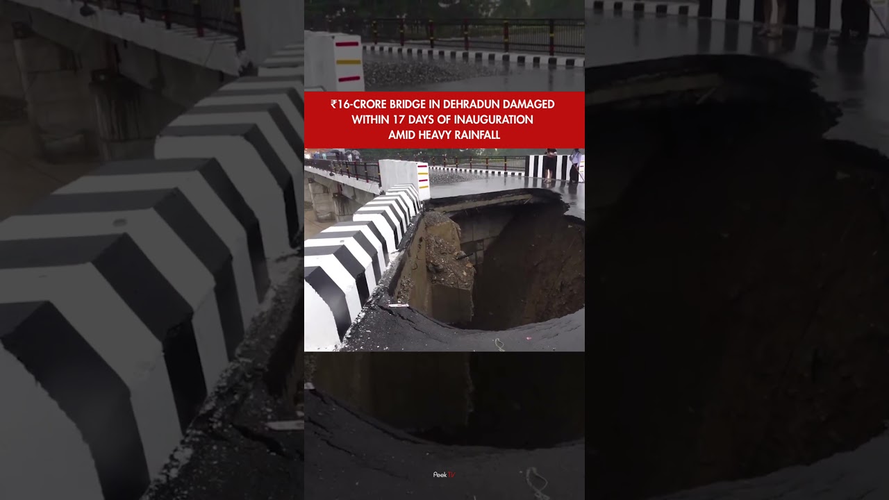 A ₹16-crore bridge over the Tons River at Nanda Ki Chowki in Dehradun has come under scrutiny.