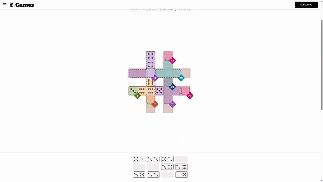 AI Solve New York Times Pips Puzzle 