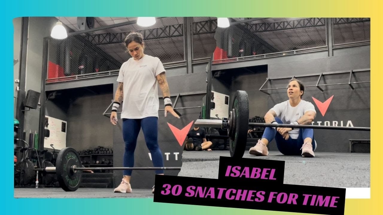 Fazendo o benchmark Isabel na Vittoria Crossfit (30 snatches for time)