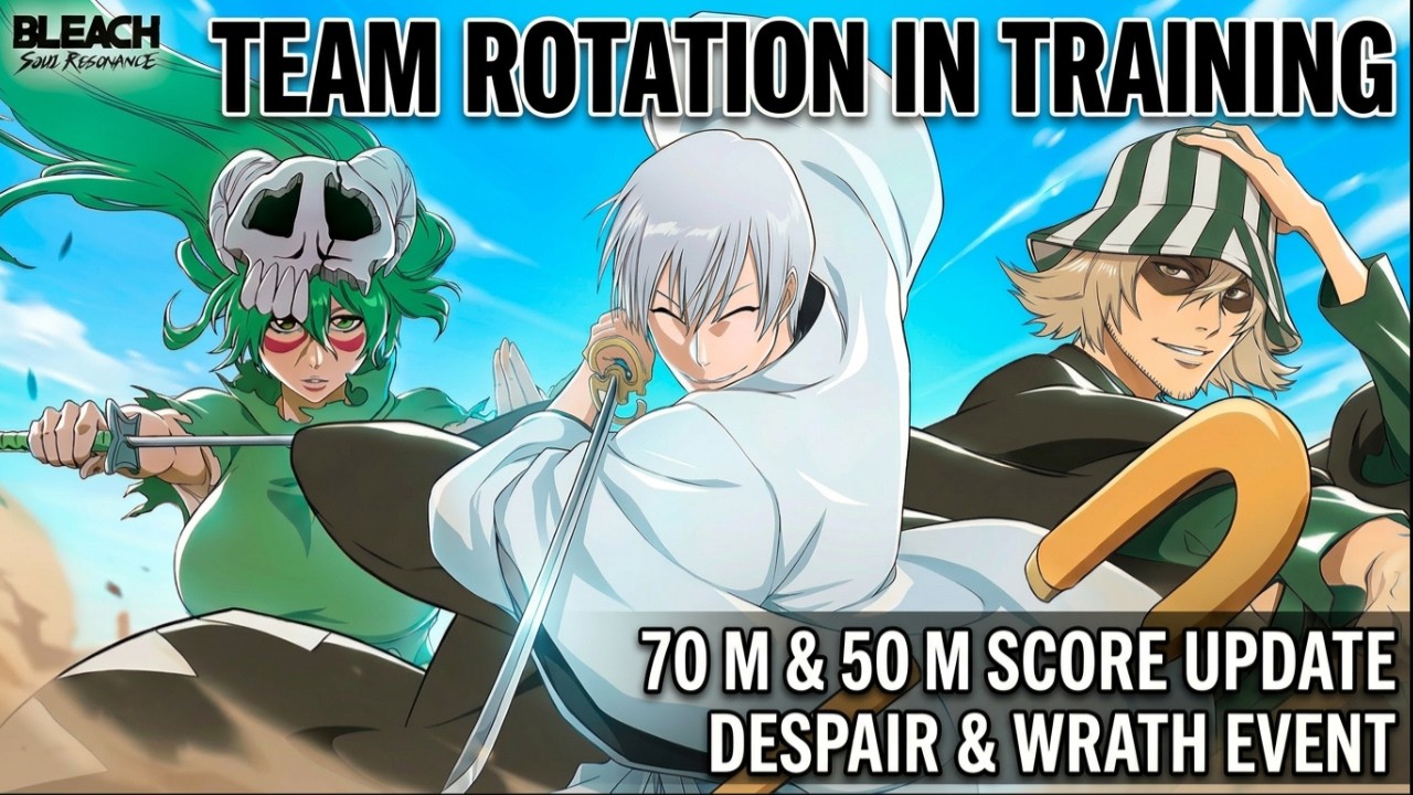 [BLEACH: Soul Resonance] Gin, Nelliel and Urahara rotation, (also new score update).