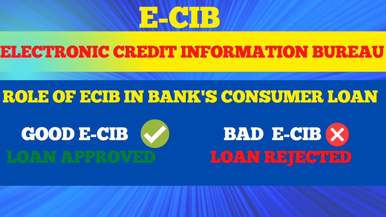 Electronic credit information bureau (eCIB) explained with reference to consumer loans.