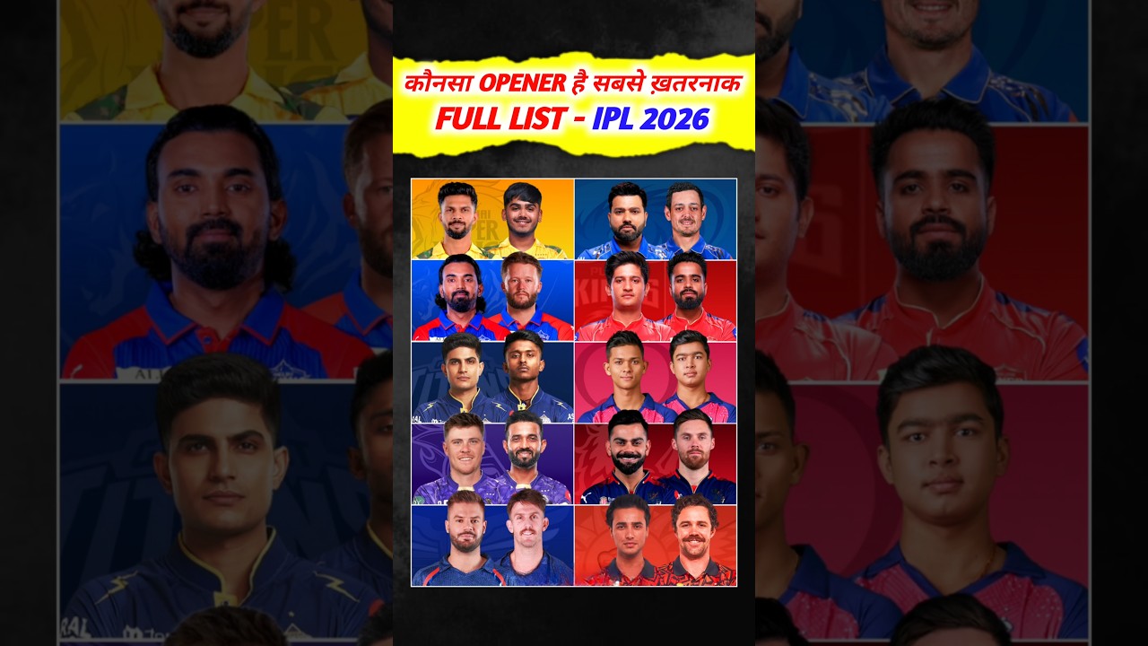 IPL 2026 मे All Teams के Opening Pair 🔥