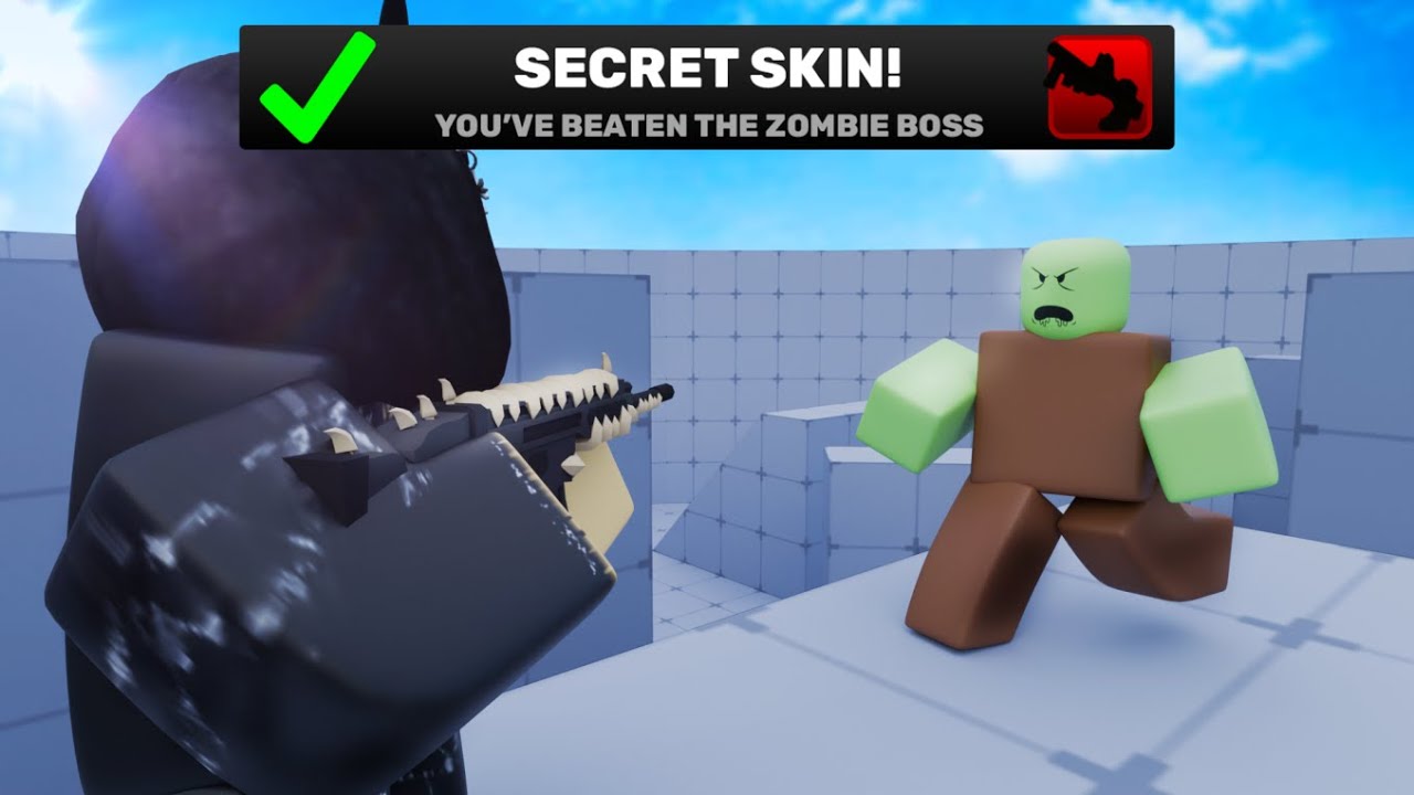 I Beat The Zombie Tower In Roblox Rivals (Impossible)