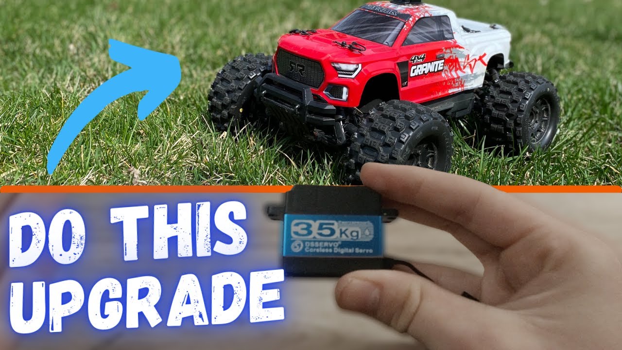 Arrma Granite BLX V3 Servo Upgrade & Outside Bash || The Best Amazon Servo!