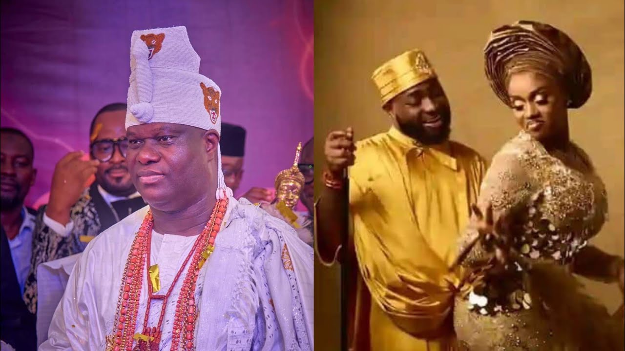 SEE HOW GOV ADELEKE WELCOME OONI TO DAVIDO & CHIOMA’S WEDDING