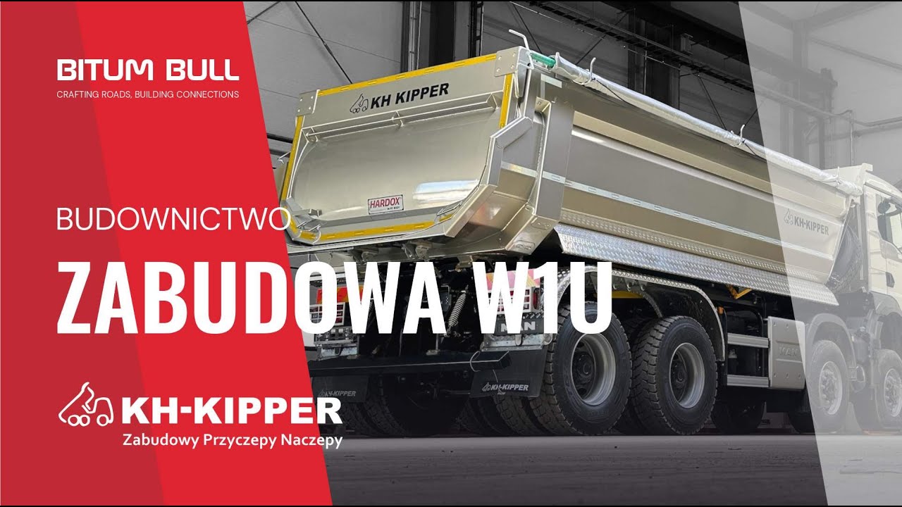 W1U Bitum Bull - zabudowa do transportu materiałów sypkich i masy bitumicznej