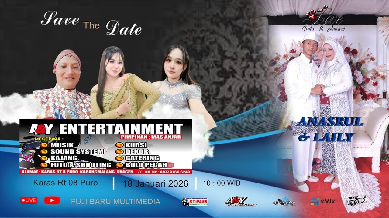 LIVE ANASRUL & LAILI - A & Y ENTERTAINMENT - RIA NADA  Audio - FUJI BARU Multimedia