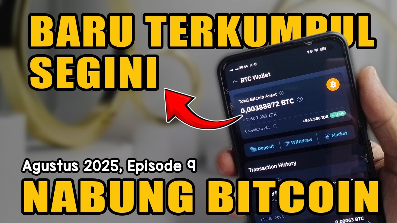 Nabung Bitcoin/BTC di Indodax Eps. 9 | Agustus 2025 | BKD tutorials Beli BTC di Indodax Untuk Pemula