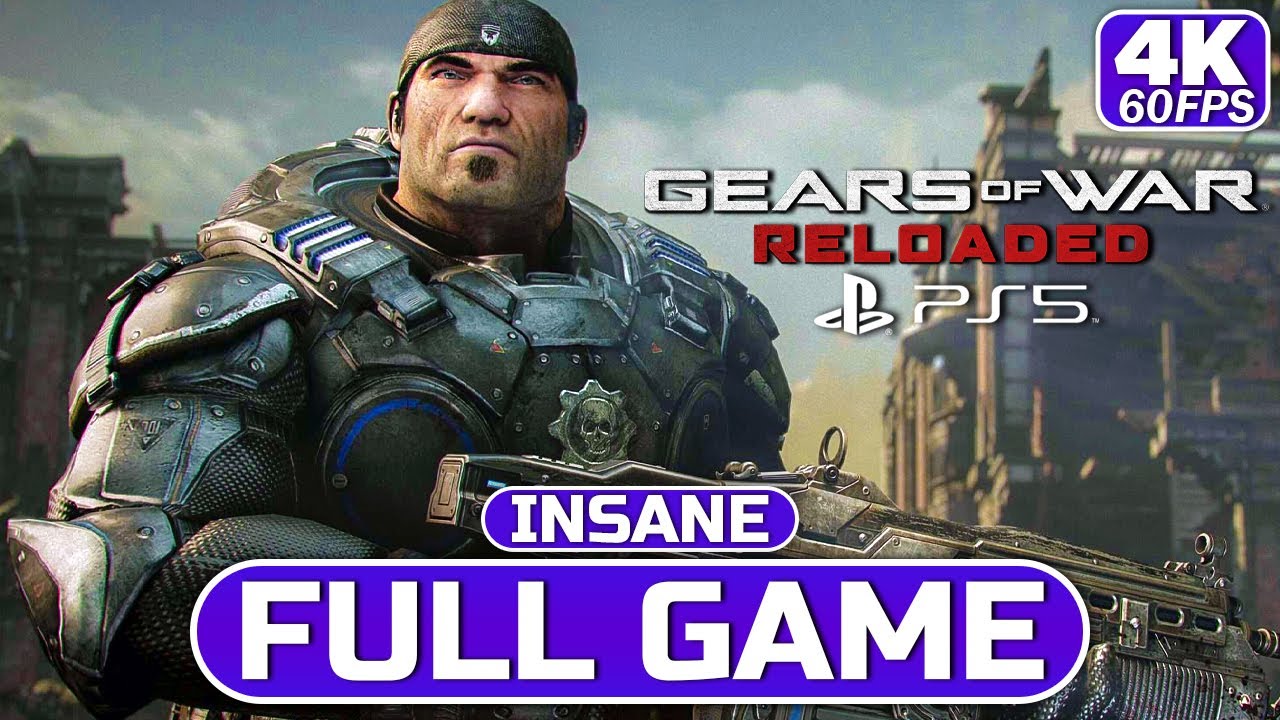 Gears of War Reloaded (PS5) - Full Game Walkthrough Insane Difficulty | 4K 60FPS