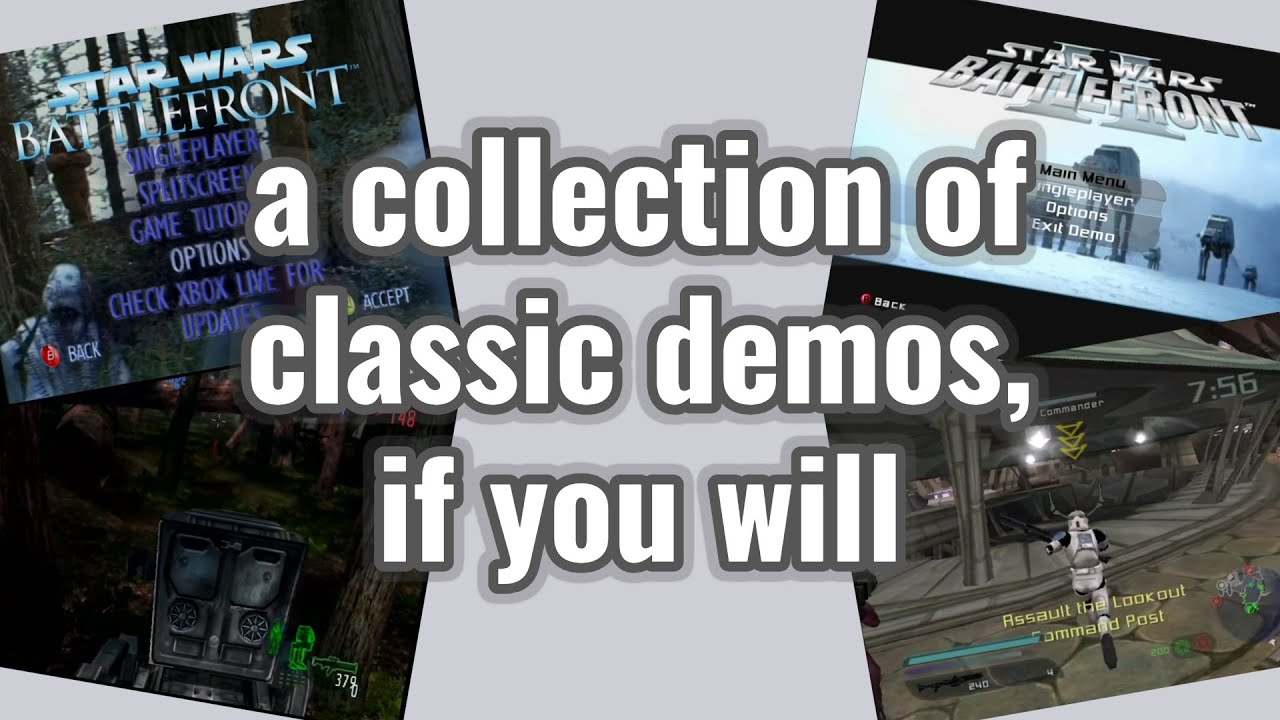 Reminiscing about the Star Wars Battlefront DVD Demos