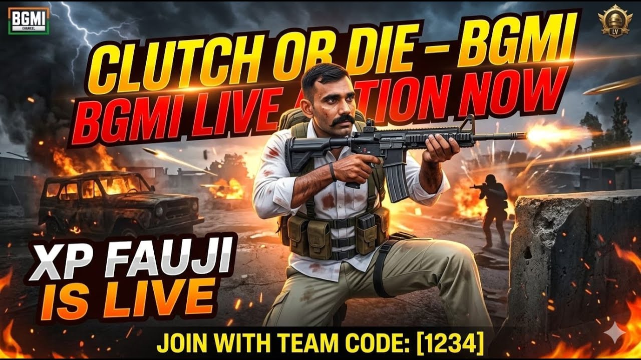 Clutch Or Die 😱 BGMI Action Is LIVE