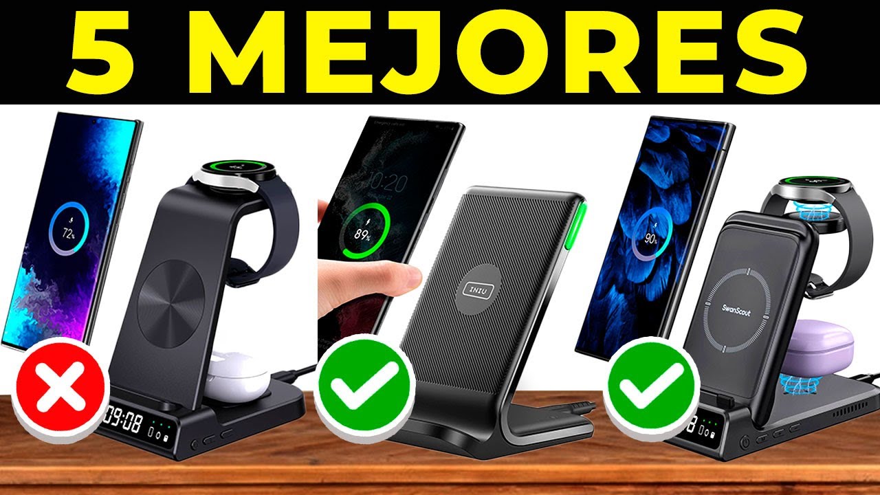 😮 Los 5 MEJORES CARGADORES INALÁMBRICOS SAMSUNG 2025 | CARGADORES INALÁMBRICOS Calidad Precio