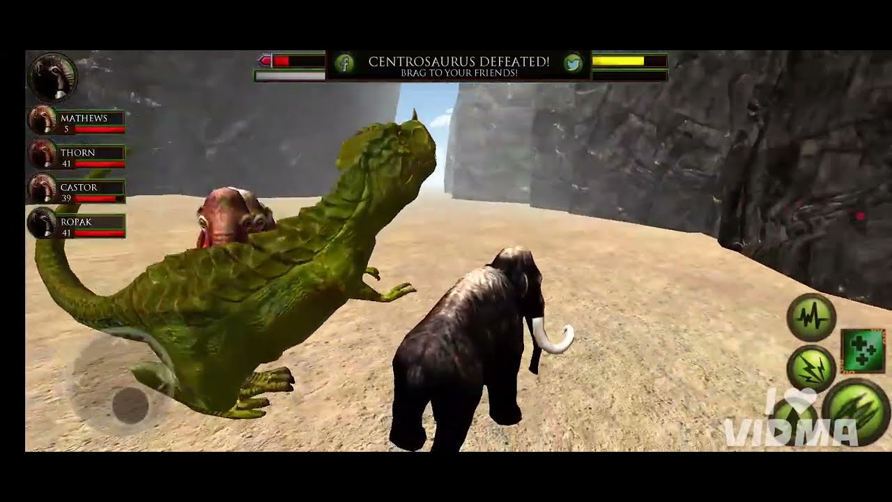Ultimate dinosaur simulator all bosses (mammoth)