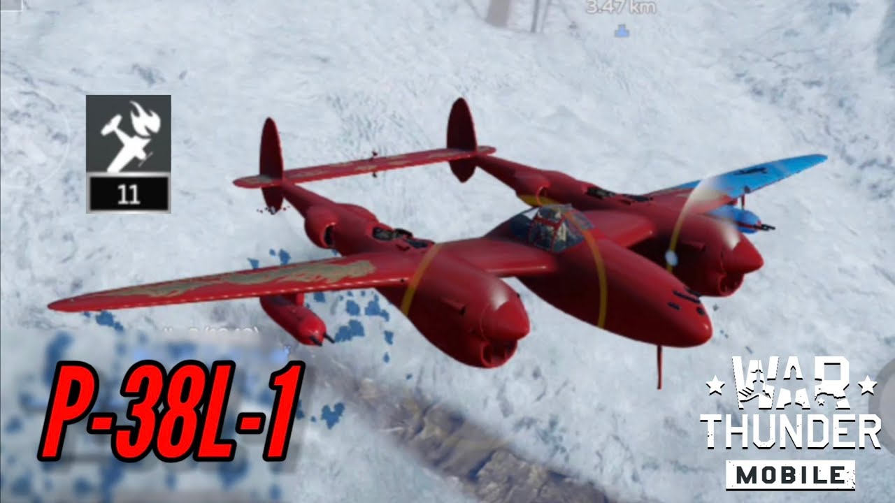 P-38L-1: Love the guns (11 kills, no deaths) - War Thunder Mobile
