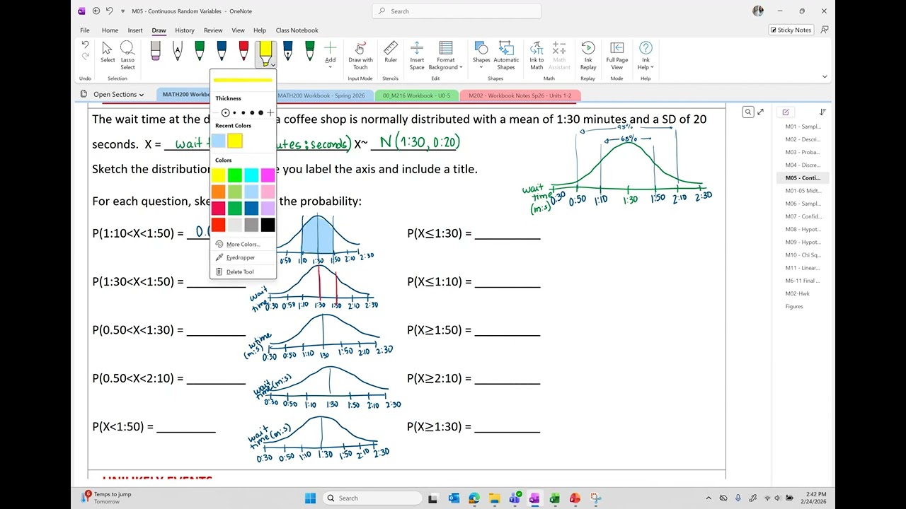 Statistics OER - Section 5-4-a Using the Normal Distribution Part A