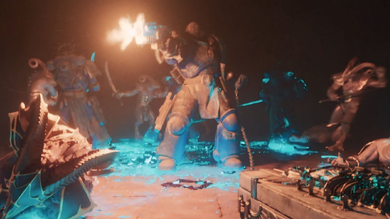 Secret Level Episode 5 | Warhammer 40K - Ultramarine Squad Elaminate Tzaangors - Scene (HD)