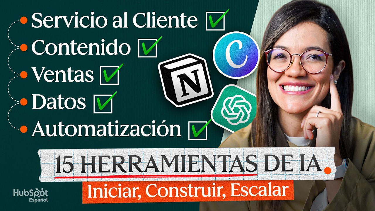15 Herramientas de IA para tu Negocio: Iniciar, Construir y Escalar