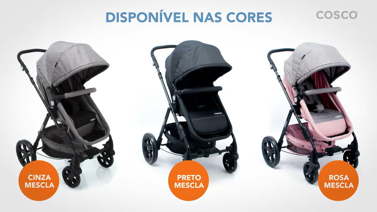 Carrinho POPPY Cosco - Carrinho de Bebe com Bebe Conforto - Funcionalidades e Montagem