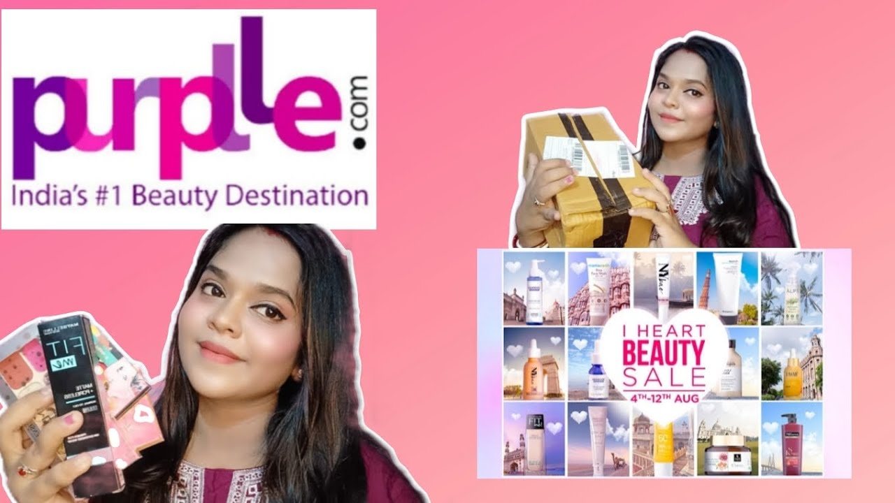 Purplle makeup products review..📢I HEART BEAUTY SALE...