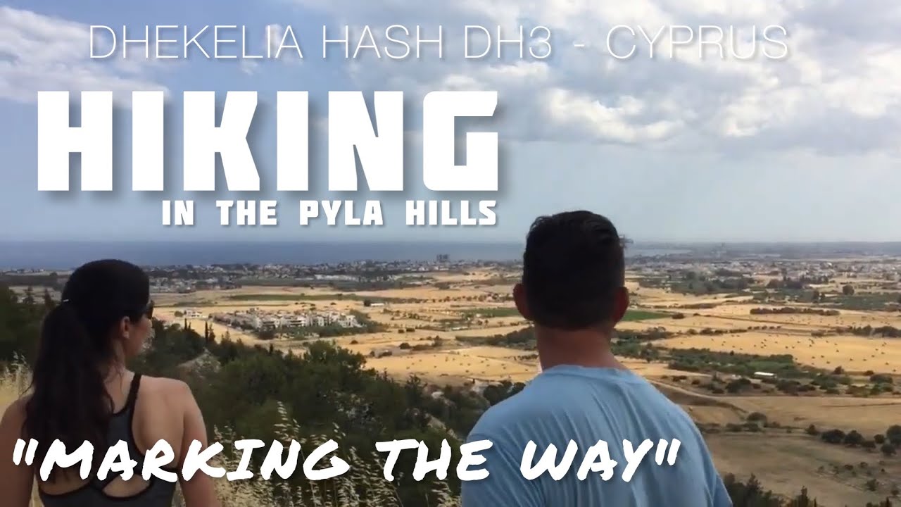 Hiking Cyprus - Hashing in the Pyla Hills, Cyprus - Marking the way