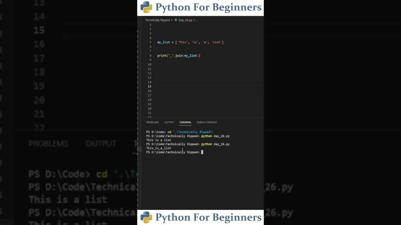 How To Join Strings Together In Python | Python For Beginners
