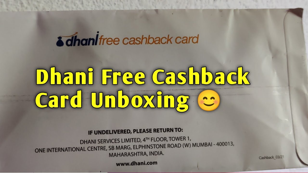 Dhani Lifetime Free Cashback Card Unboxing | Atm Withdraw Hoga ??