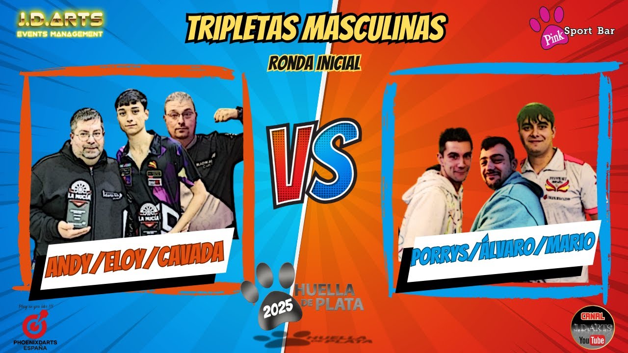Huella de Plata 2025 - Andy/Eloy/Cavada Vs. Porrys/Álvaro/Mario -Tripletas masculinas- Ronda inicial