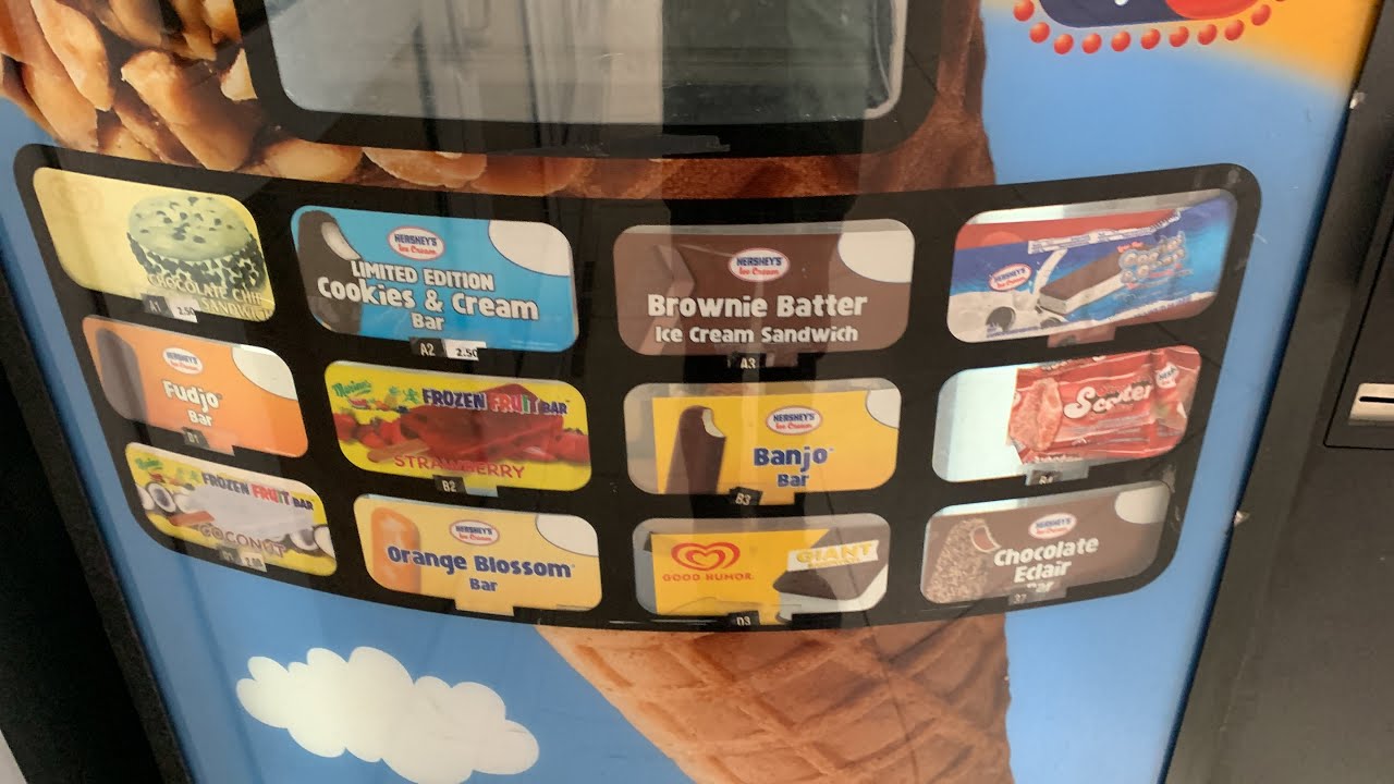 The Ice Cream Vacuum & Bevmax 4 V3 touch screen vending machines at Campus