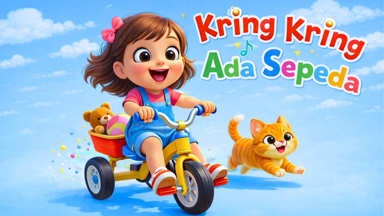 Kring Kring Ada Sepeda Dari Ayah 🚲😁 - Kalau Kau Suka Hati ❤️ I Kumpulan Lagu Animasi Anak Populer