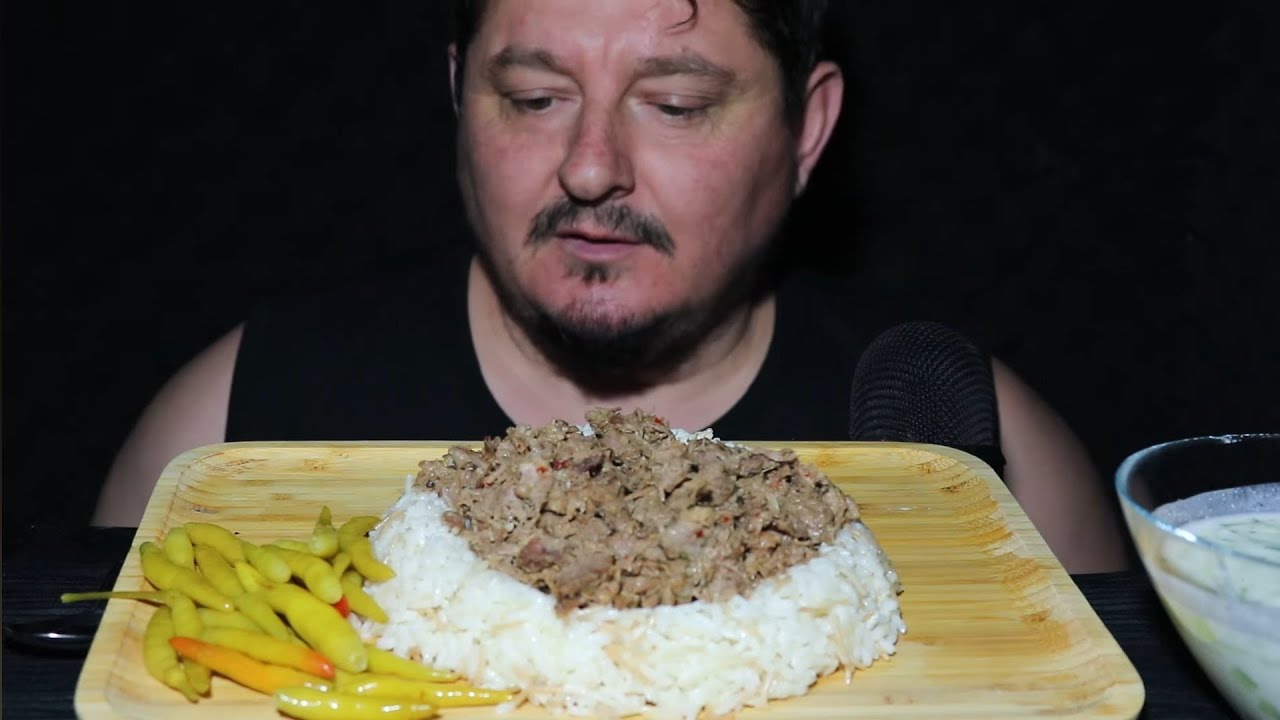 Kavurma pilav #Asmr#amazing #mukbang #foodasmr #sleep #eatingsounds #Asmr