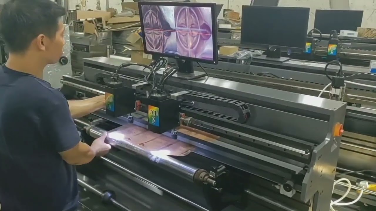 TBJ1200 Flexo Plate Mounting Machine testing video for Mr Eduardo