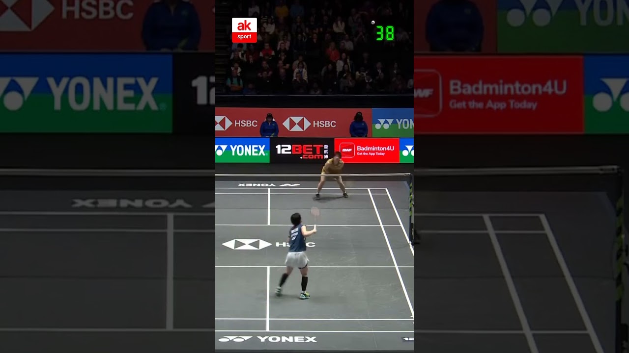 Longest rally! (52 shots) Akane Yamaguchi vs Tomoka Miyazaki | All England Open 2025 WS QF #shorts