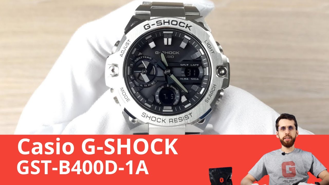 Новые офисные G-SHOCK / Casio GST-B400D-1A