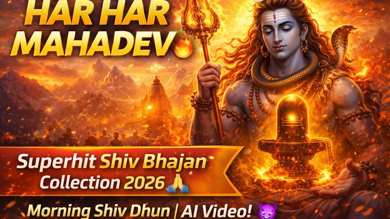 Har Har Mahadev 🔥 | Superhit Shiv Bhajan Collection 2026 🙏 | Morning Shiv Dhun | AI Video! Ai song 