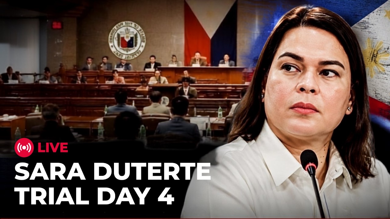 Sara Duterte Hearing LIVE: Day 4 of Duterte Impeachment Trial | Philippine Senate LIVE