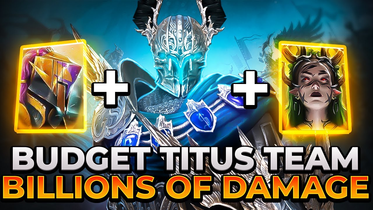 Titus Budget Team with Nia and Pain Keeper! Test Server Raid: Shadow Legends