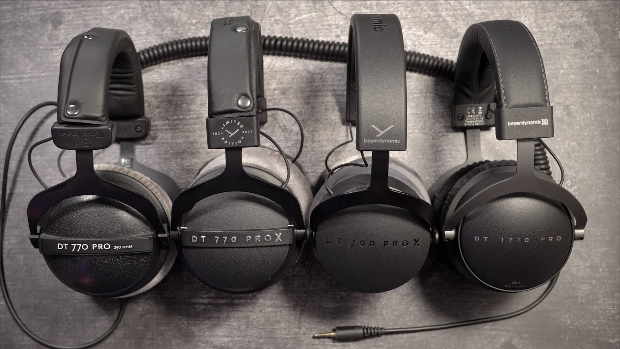 Beyerdynamic vs. Beyerdynamic 🎧 DT-770 Pro, DT 770 Pro X, DT 700 Pro X, DT-1770 Pro im Vergleich