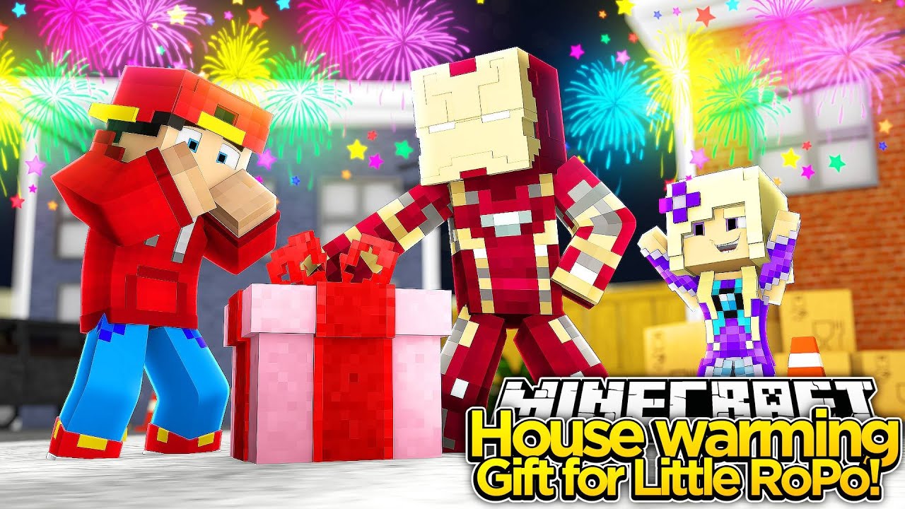 Minecraft Adventure - IRONMAN GO'S SHOPPING FOR ROPO'S GIFT!!