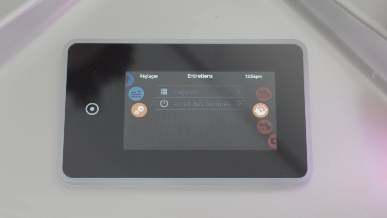 Spa Kinedo - Utilisation du clavier de commande K1000 (Gecko)
