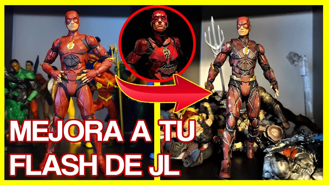 COMO REPINTAR A FLASH JL (custom/repaint) McFarlane Toys