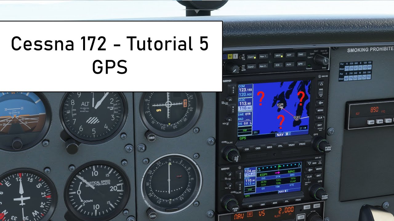 Cessna 172 Tutorial 5 ✈ GPS ✈ Flight Simulator 2020