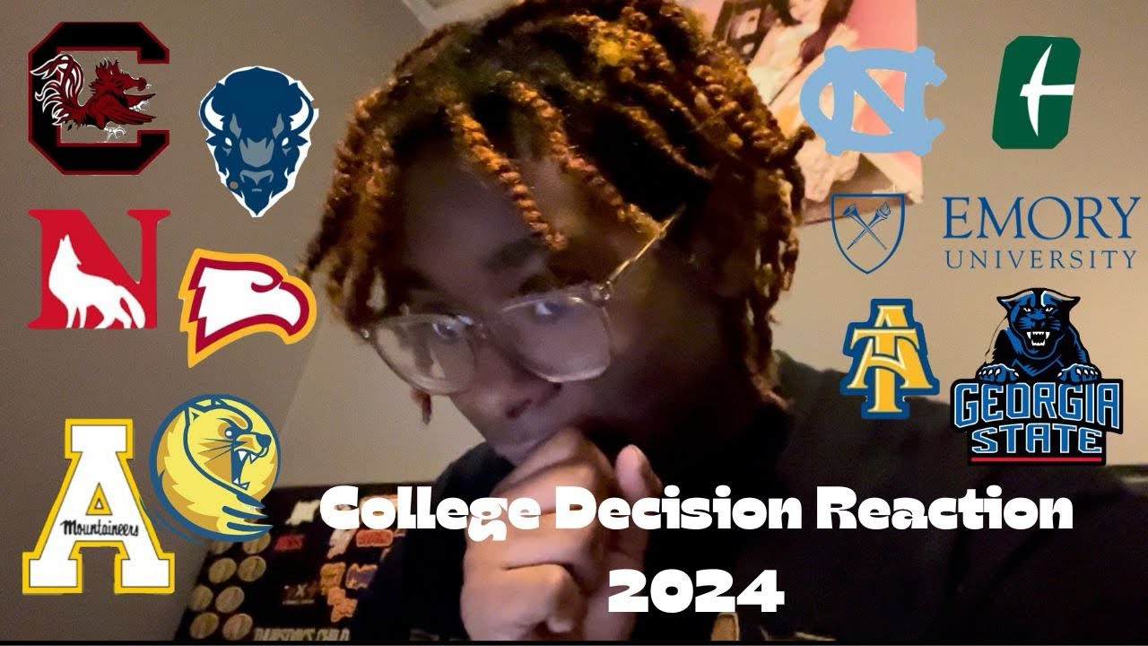 COLLEGE DECISION REACTIONS 2024| Emory, UNC chapel hill, Howard etc