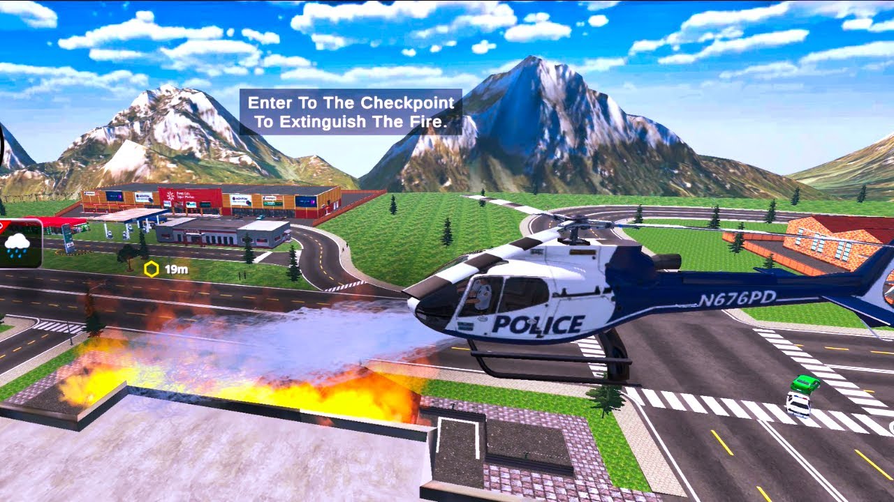 Sergeant Cooper the Police Car - Real City Police Car Chase - Helicopter Rescue Mode P2