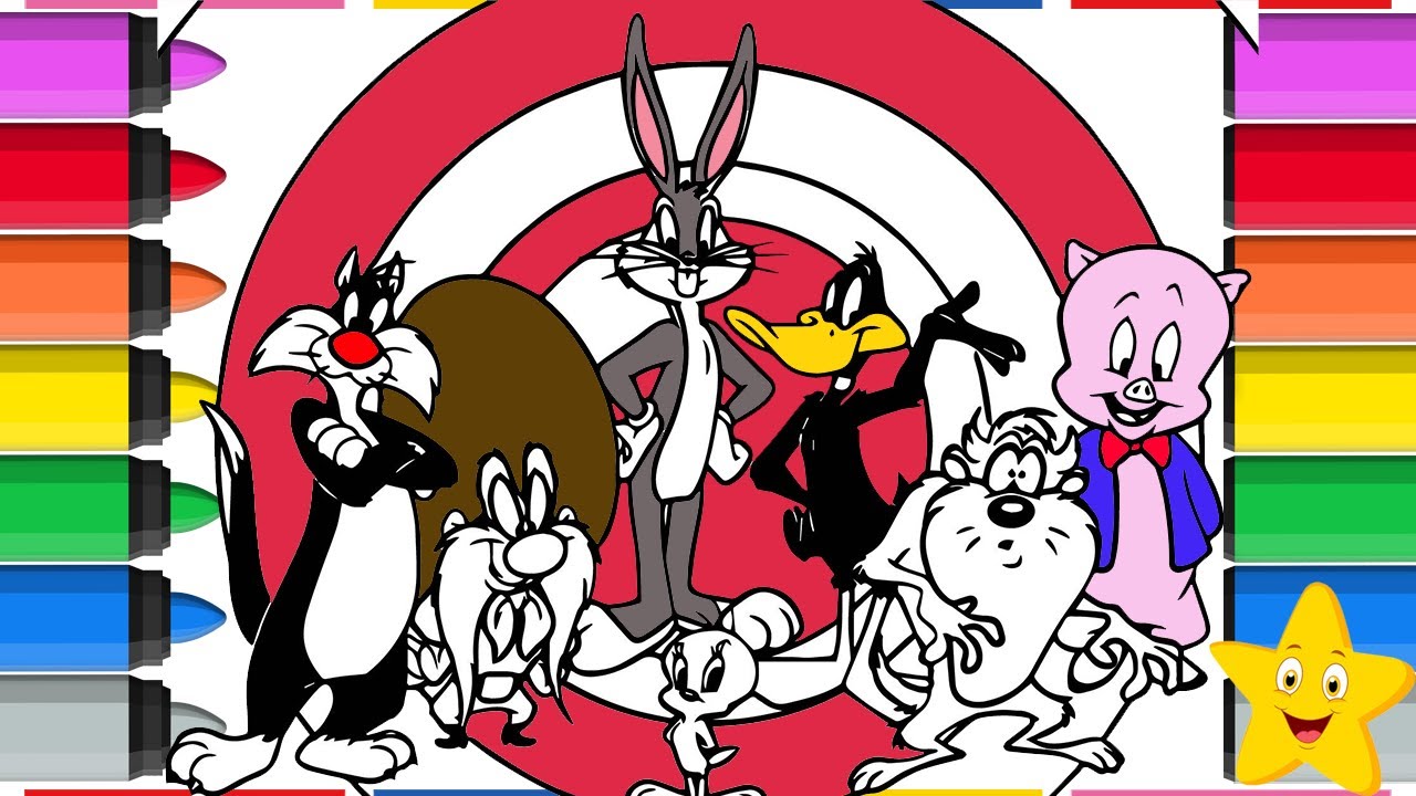 LOONEY TUNES COLORING PAGES! color the team 🐦🐱🐰