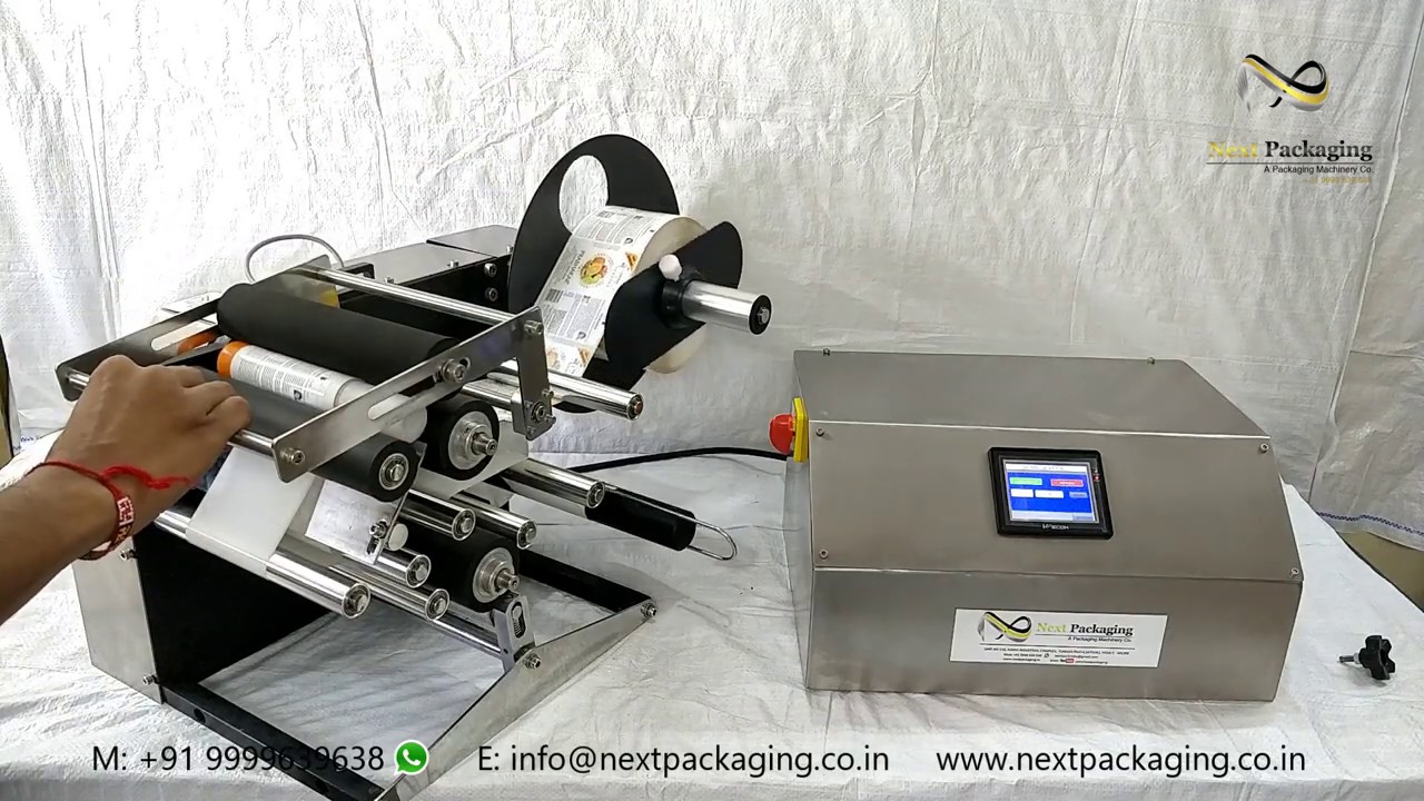Semi-automatic tube labelling machine | Semi Auto Lami Tube Labeling Machine