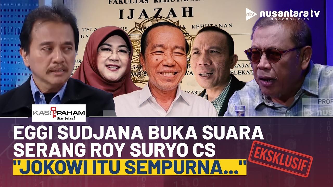 [FULL] EKSKLUSIF! Eggi Sudjana Serang Roy Suryo Cs Soal Ijazah: Jokowi Itu Sempurna | NTV