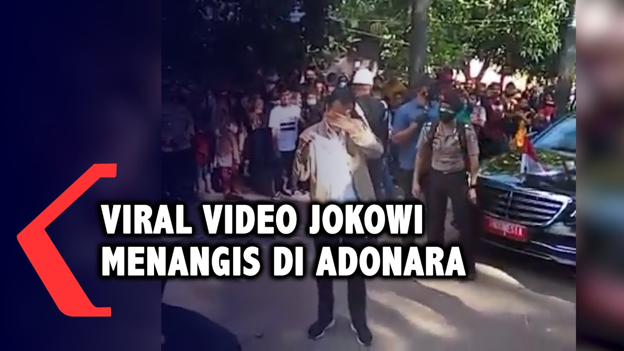 Video Viral Jokowi Menangis Saat Berkunjung ke Adonara, NTT