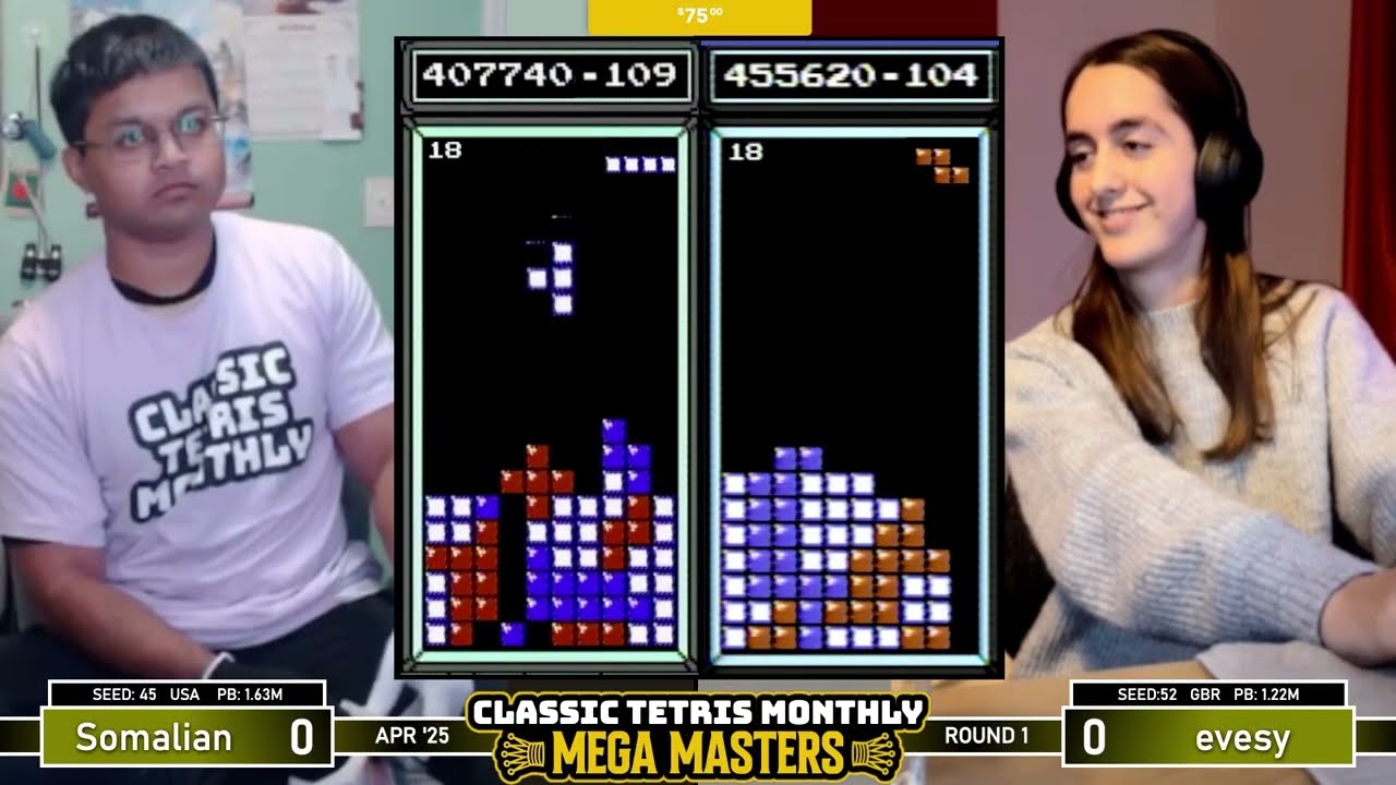 MEGAMASTERS BEGINS! Somalian, Evesy, DanV | Olive Bracket | Classic Tetris Monthly MEGA MASTERS 2025